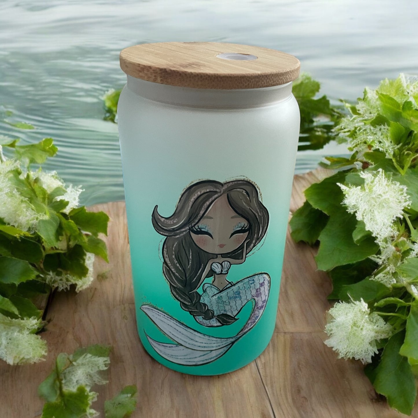 Mermaid 16oz Glass Ombré