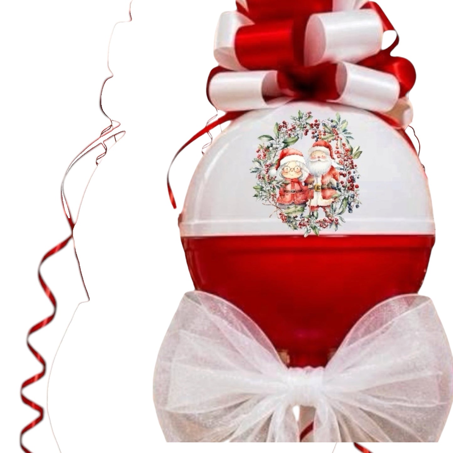 Giant lolipop Christmas with Bow Personalised