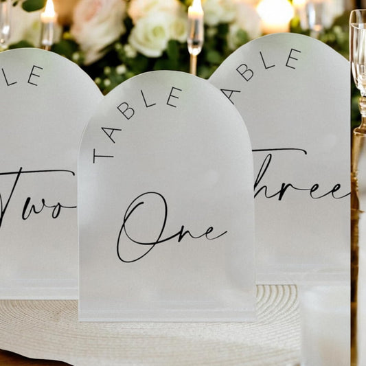 Event Table Numbers Acrylic