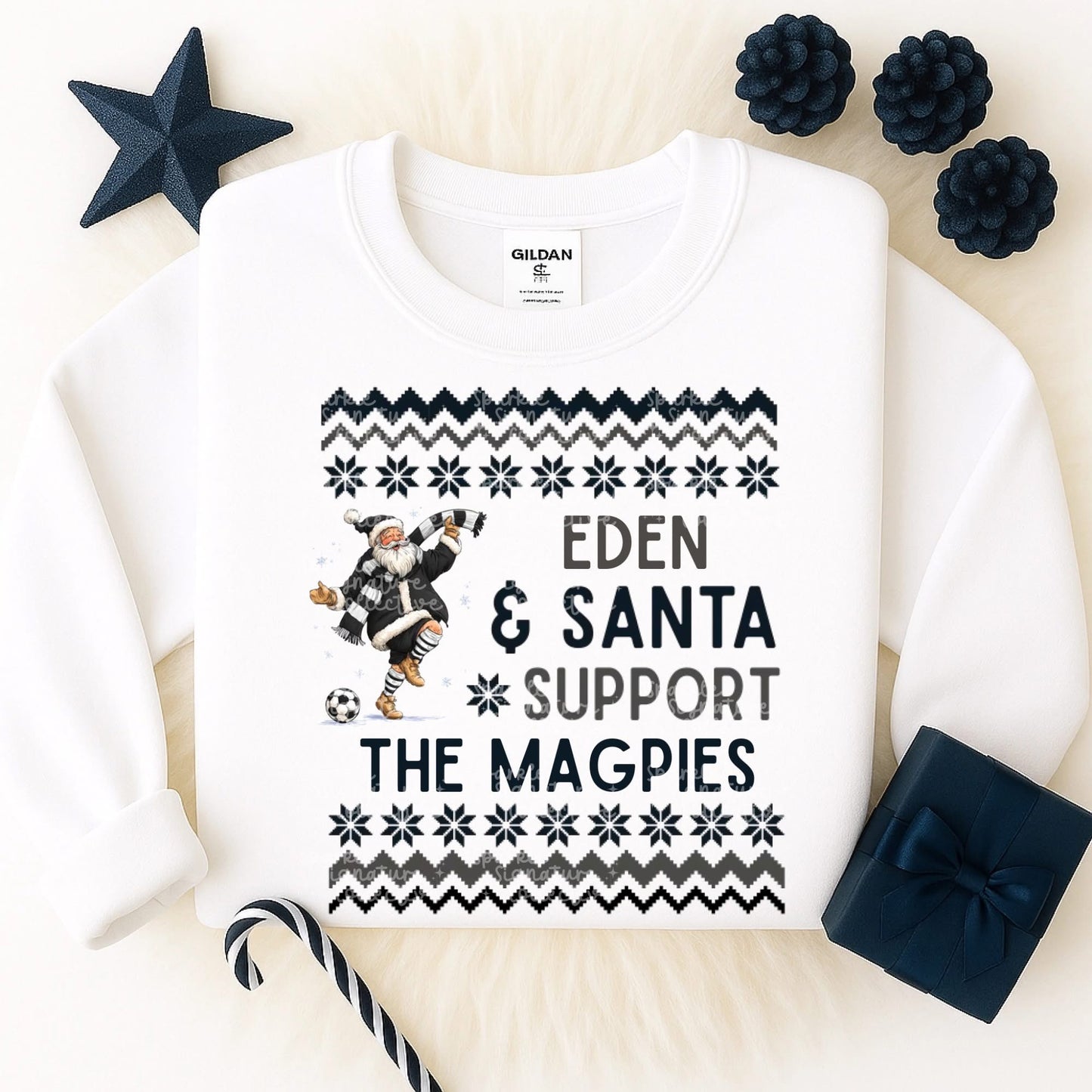 Football Supporter and Santa  Personalised children’s Jumper