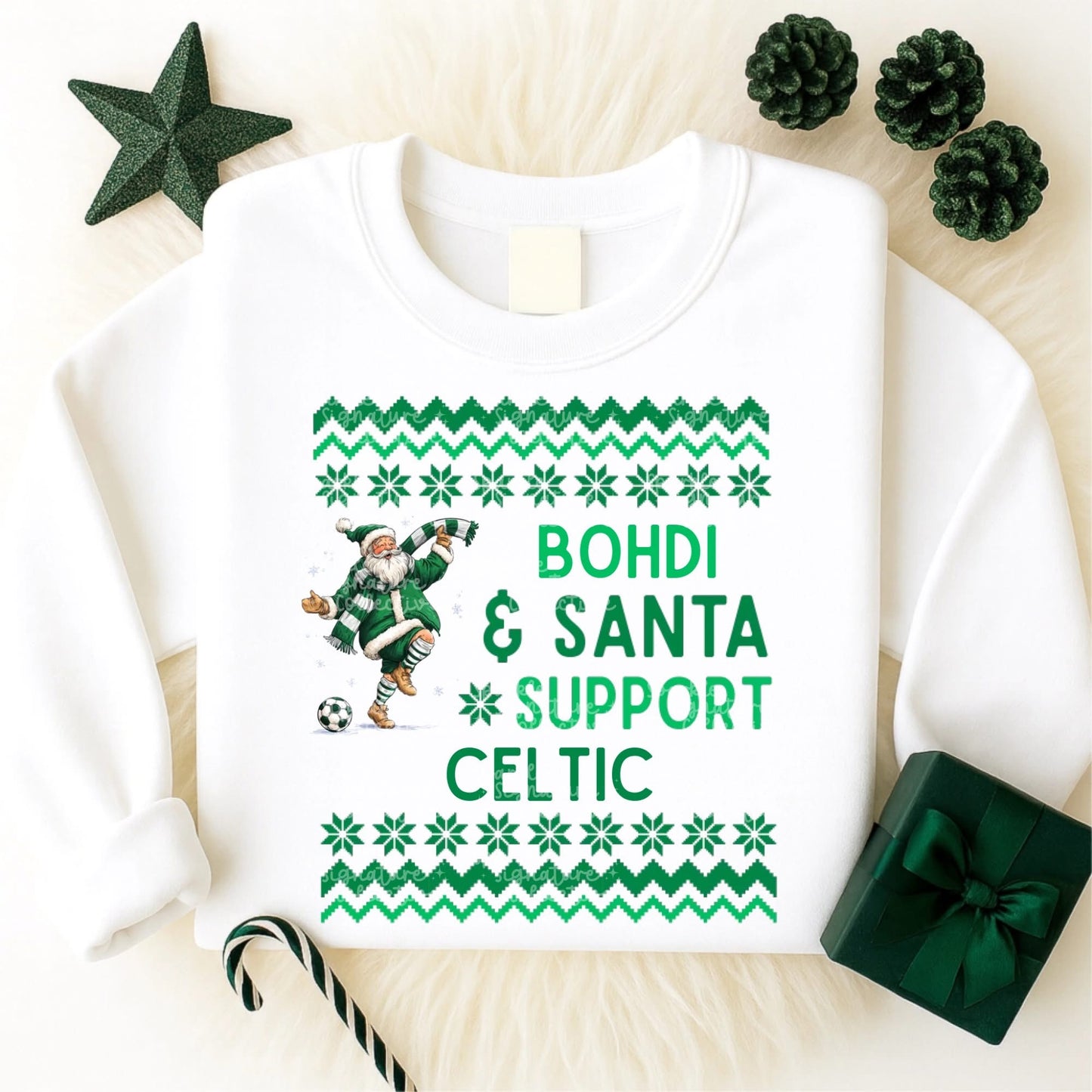 Football Supporter and Santa  Personalised children’s Jumper