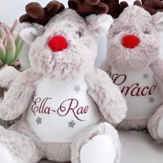 Personalised Reindeer Plush Bears