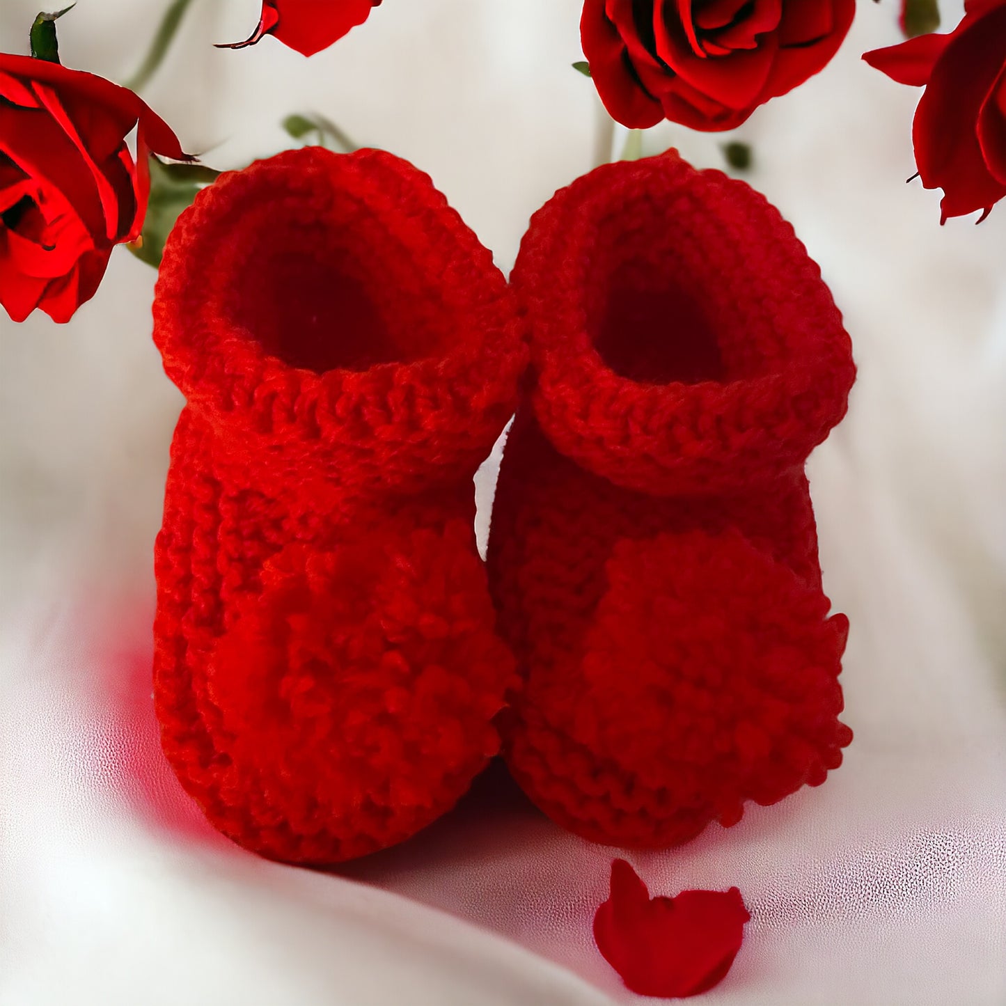 Hand Knitted Baby Booties