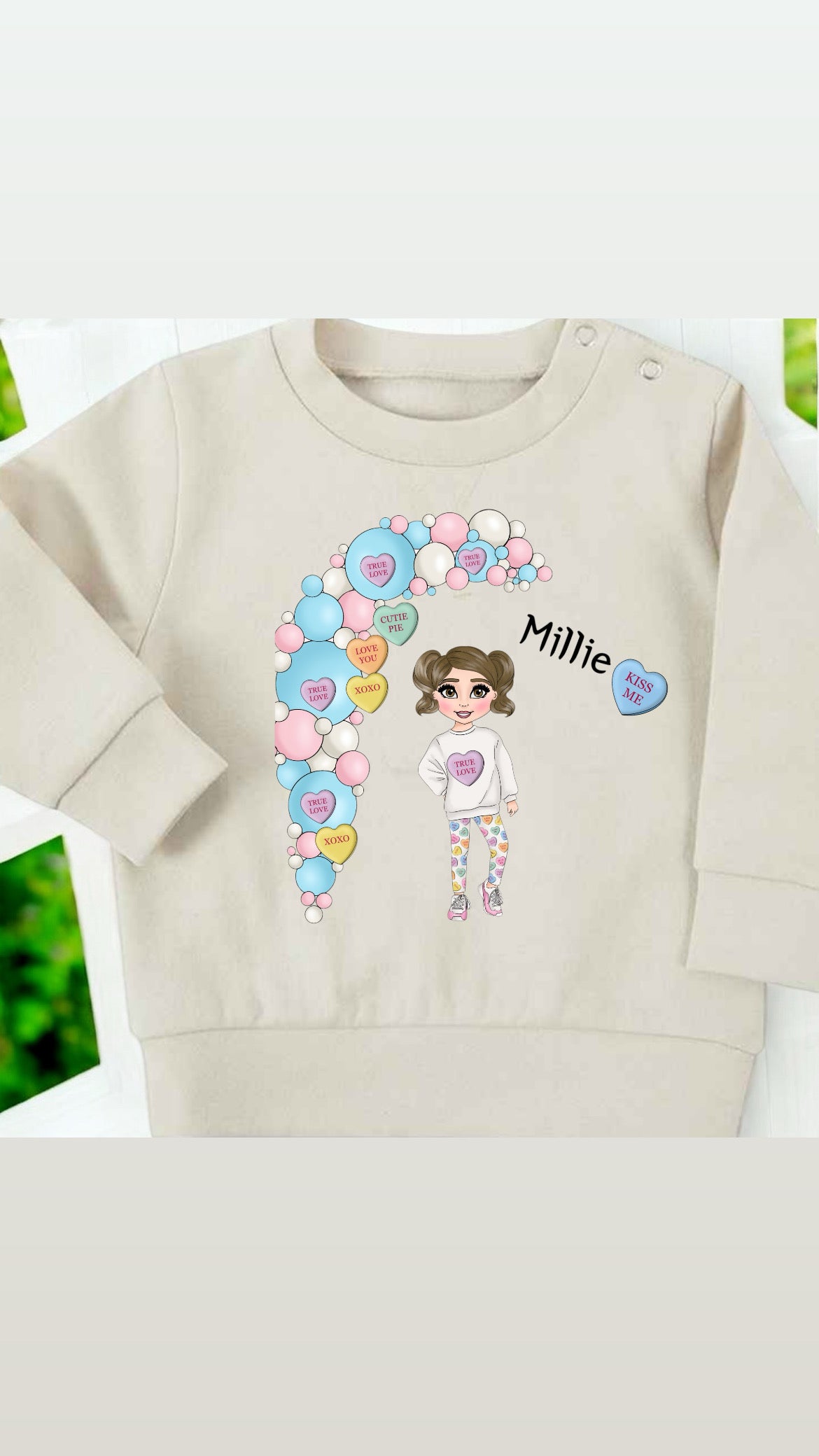 Candy Cane Hearts Jumper