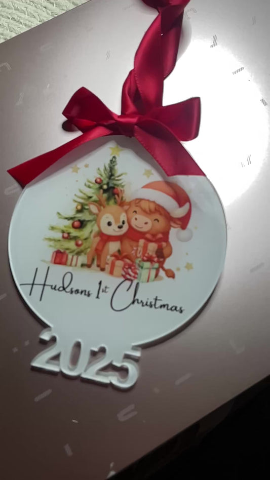 Baby’s 1st Christmas Acrylic Tree decoration