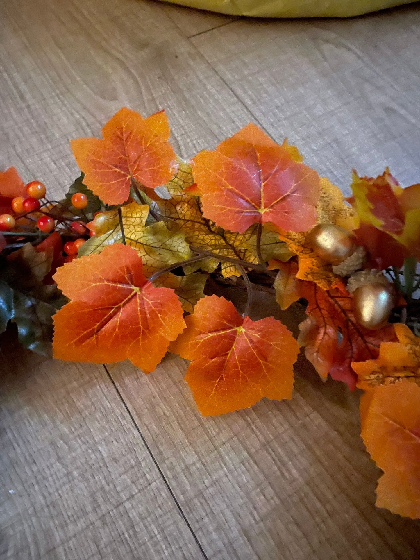 Golden Autumn Wreath