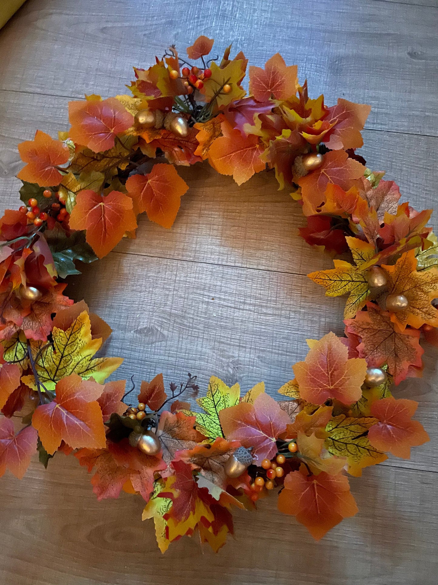 Golden Autumn Wreath