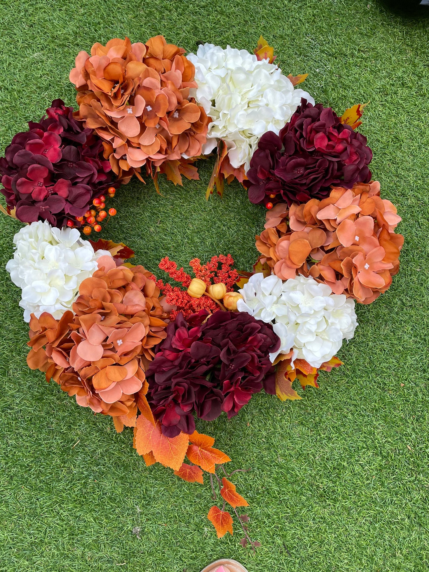 Autumn blush door wreath