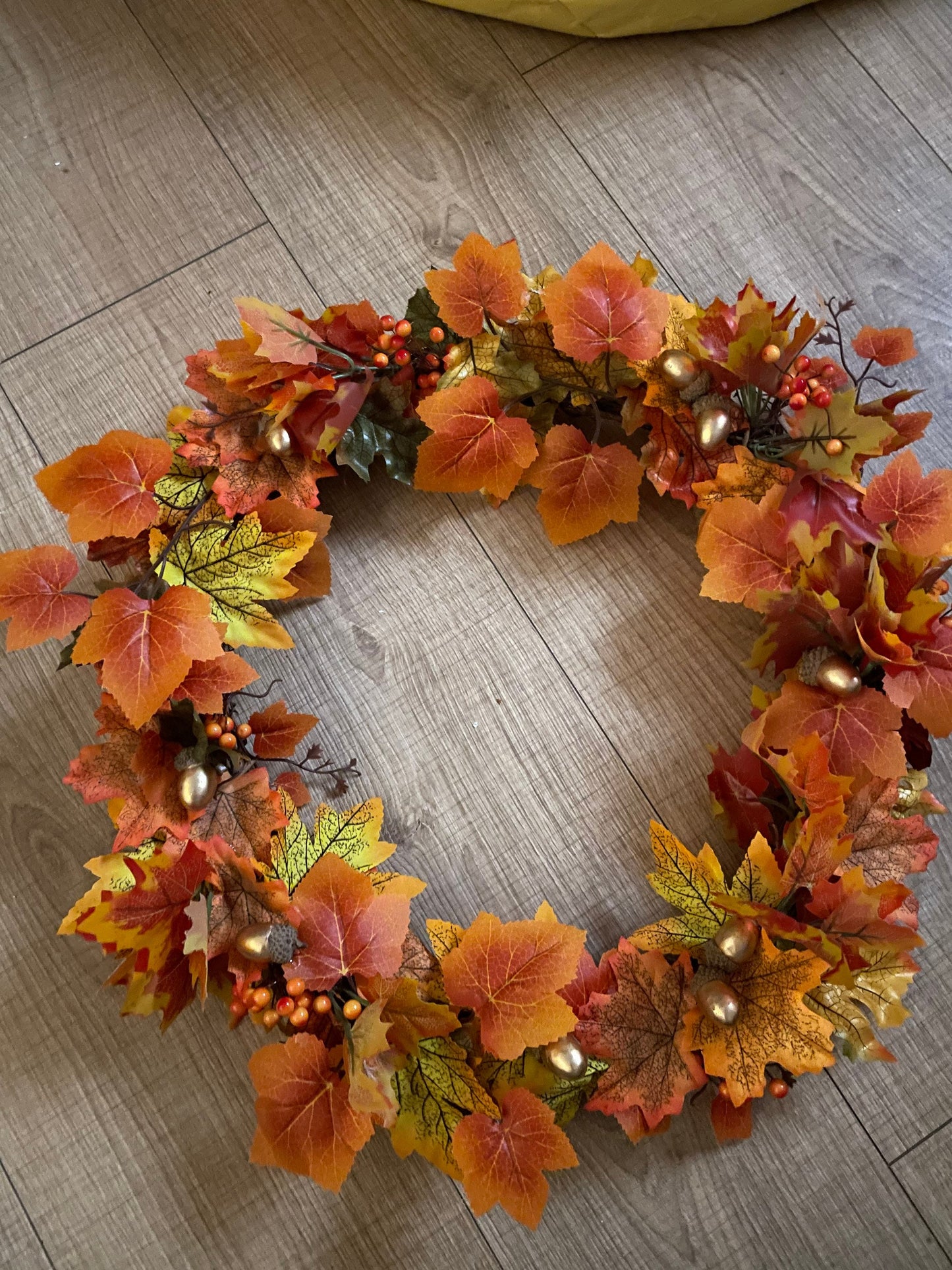 Golden Autumn Wreath