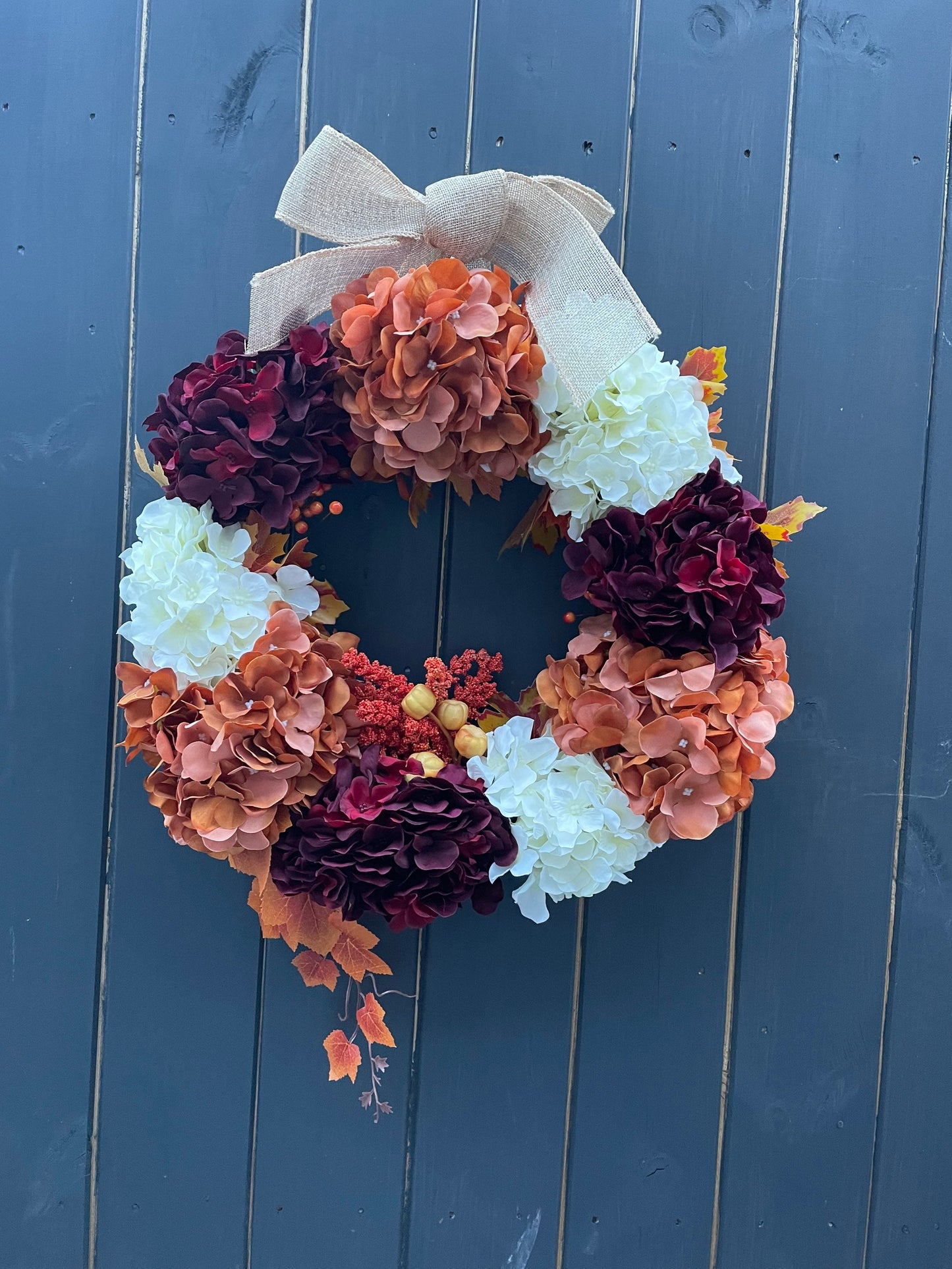 Autumn blush door wreath