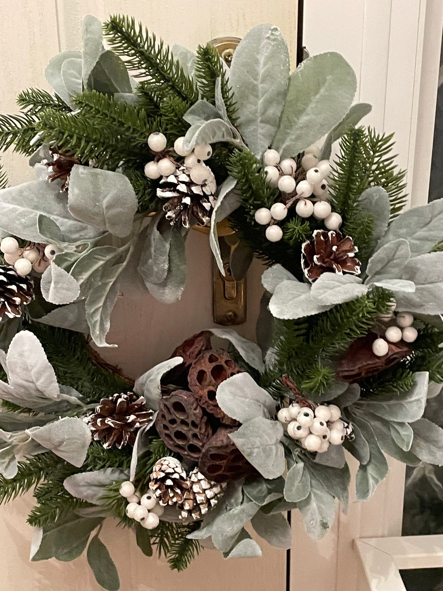 Rusty winter wreath / winter wreath / Christmas wreath / door decor / decoration