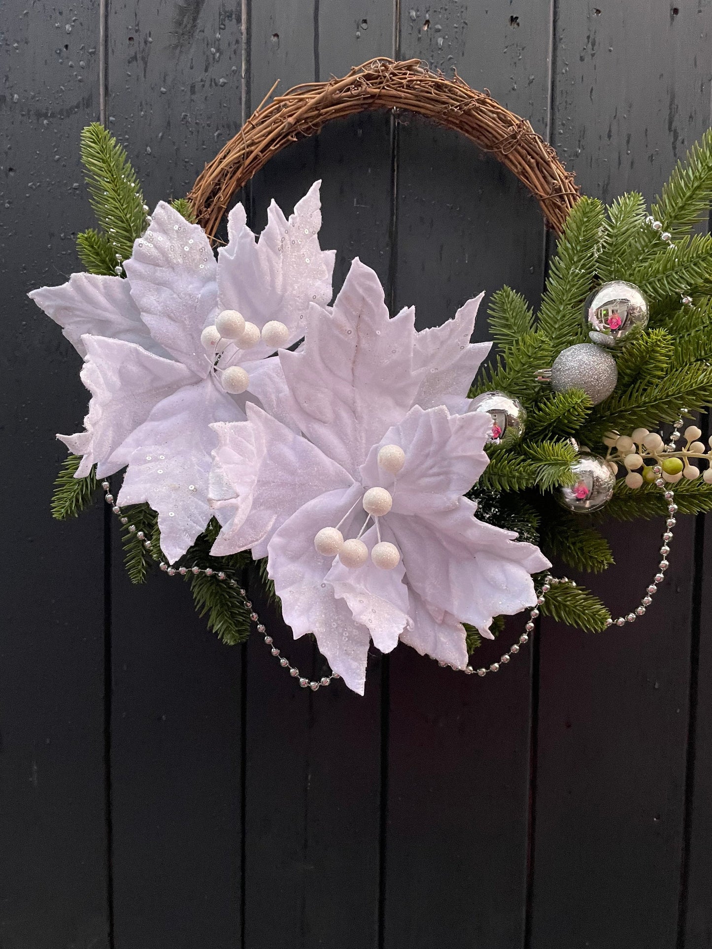Christmas Wreath Door