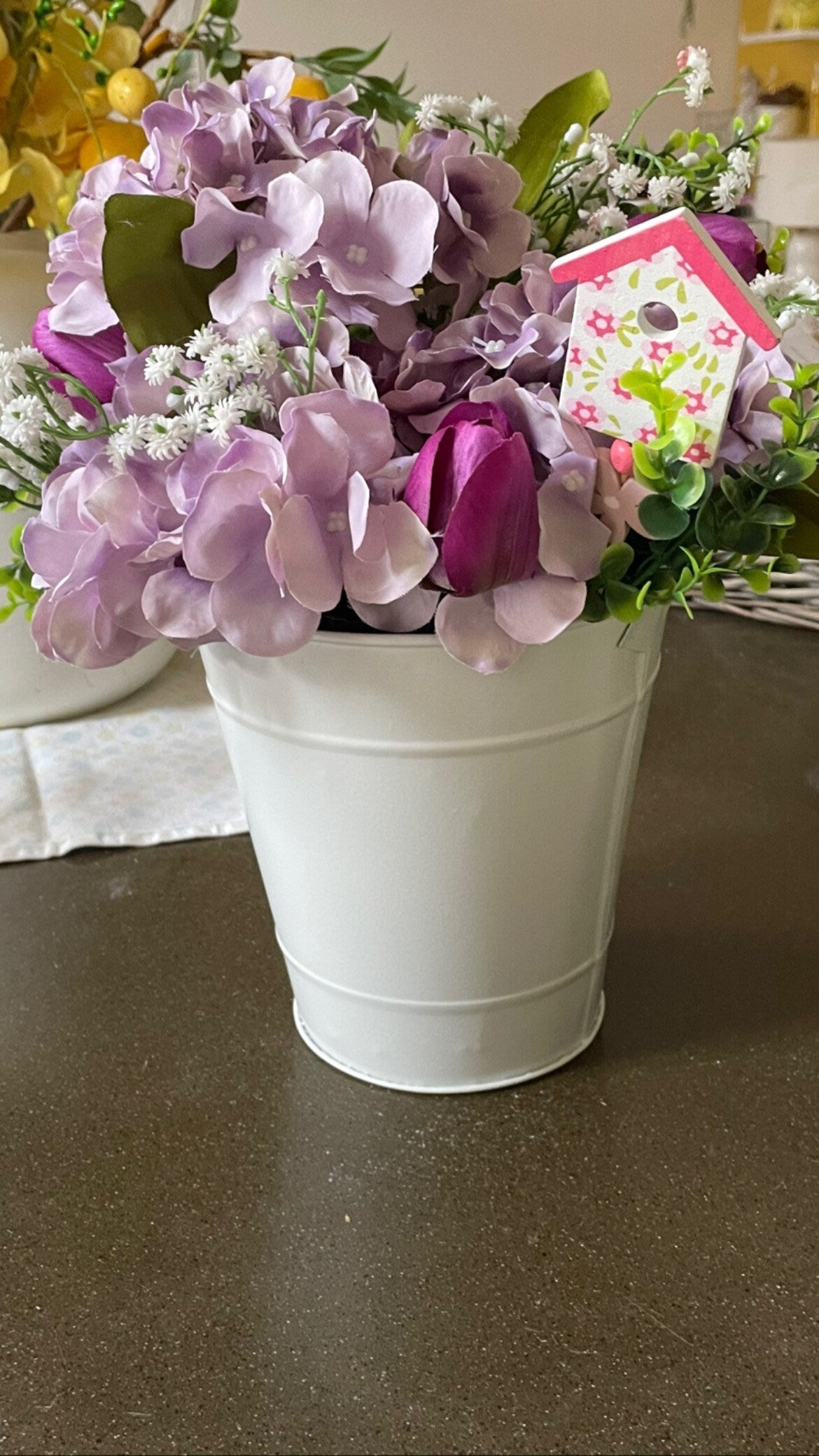 Spring Bucket Arrangement