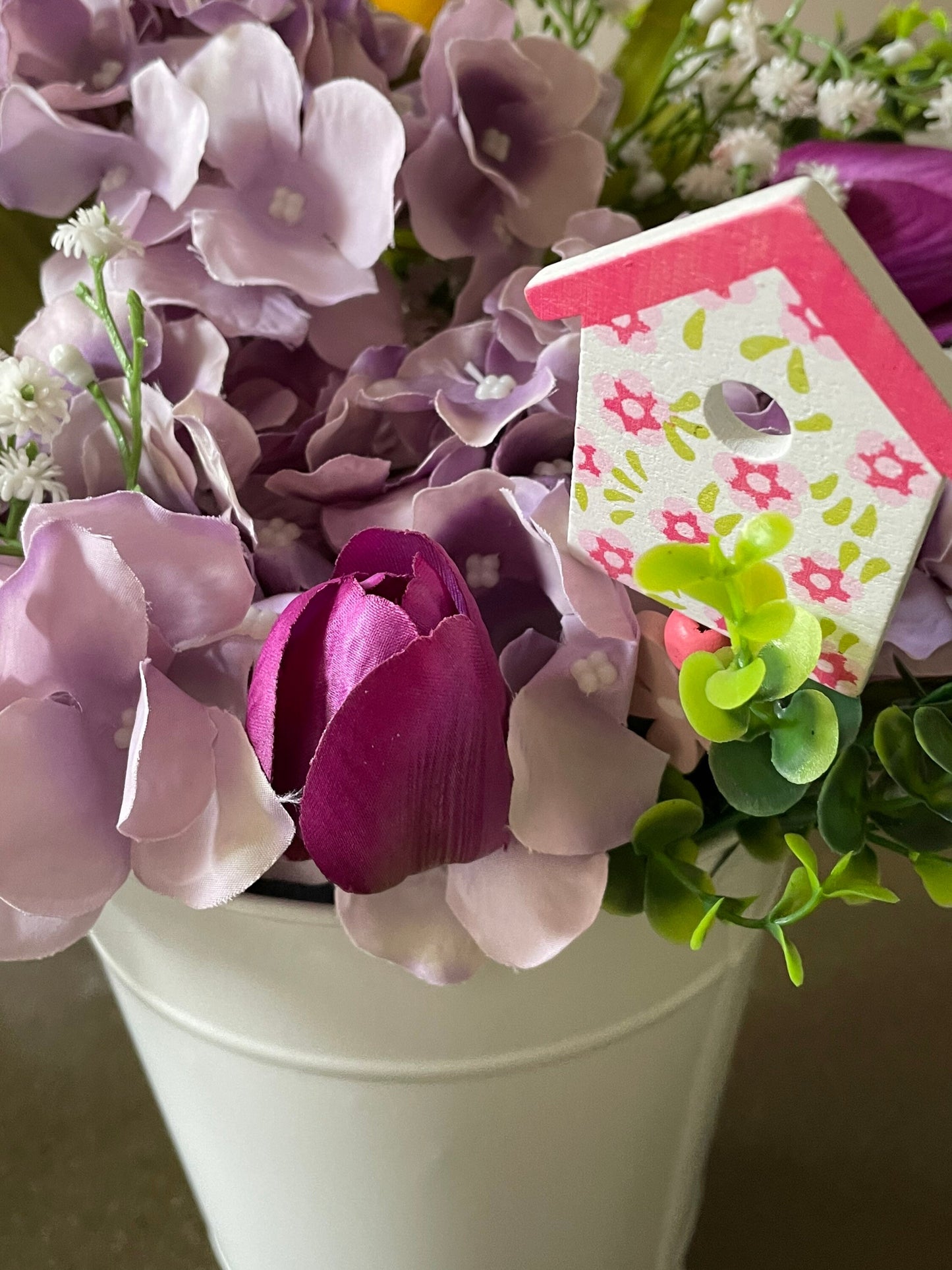 Spring Bucket Arrangement