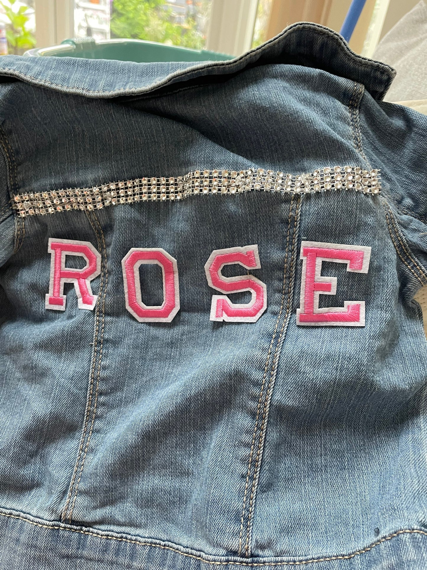 Girls Denim Jacket / Mickey Mouse Minnie Mouse / Personlised jacket patches / ages 0-3 to 4years