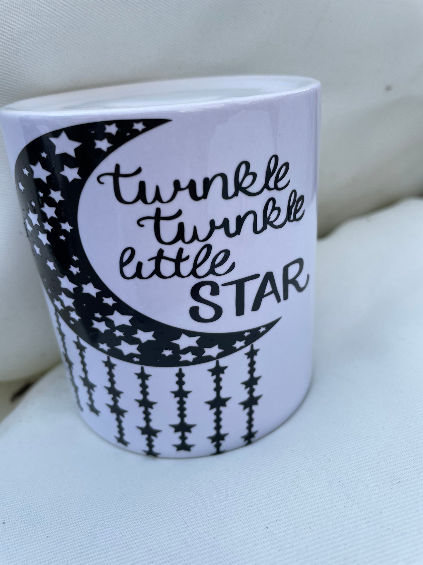 Twinkle Twinkle little star money box : nursery decor / new baby gift