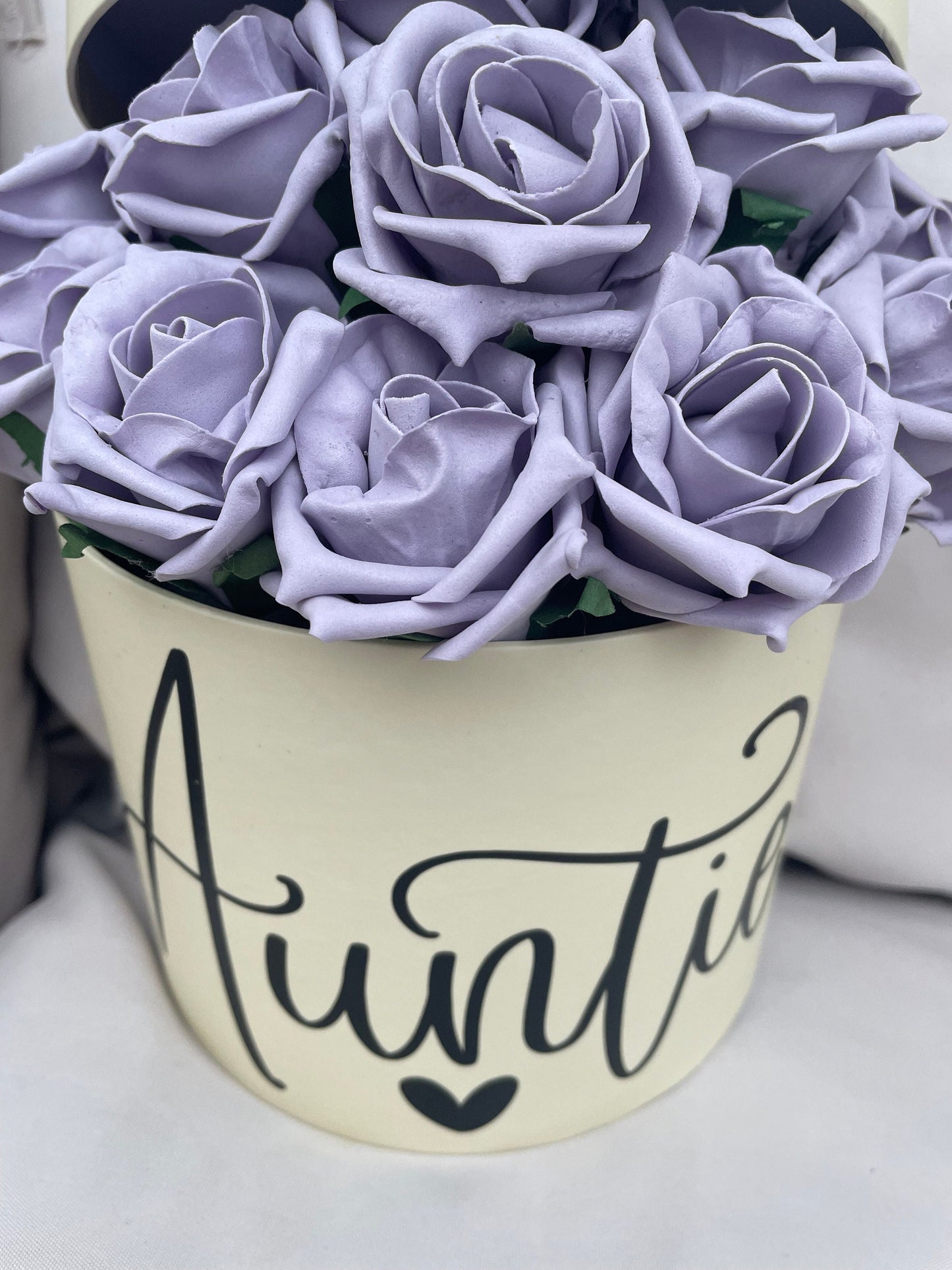 Hat Box / Flowers /Personlised/choose your colour