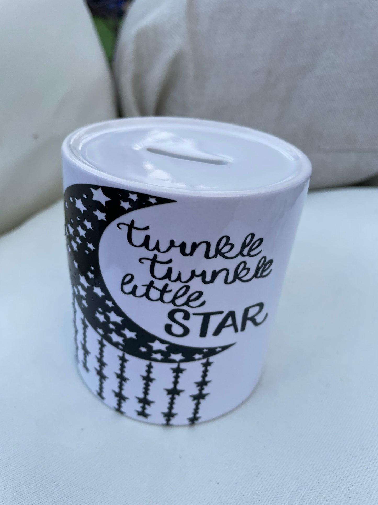 Twinkle Twinkle little star money box : nursery decor / new baby gift