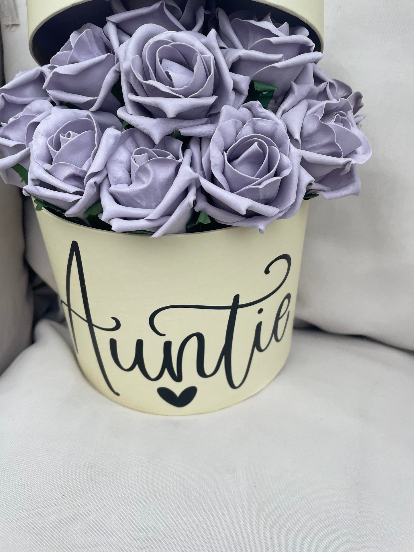 Hat Box / Flowers /Personlised/choose your colour