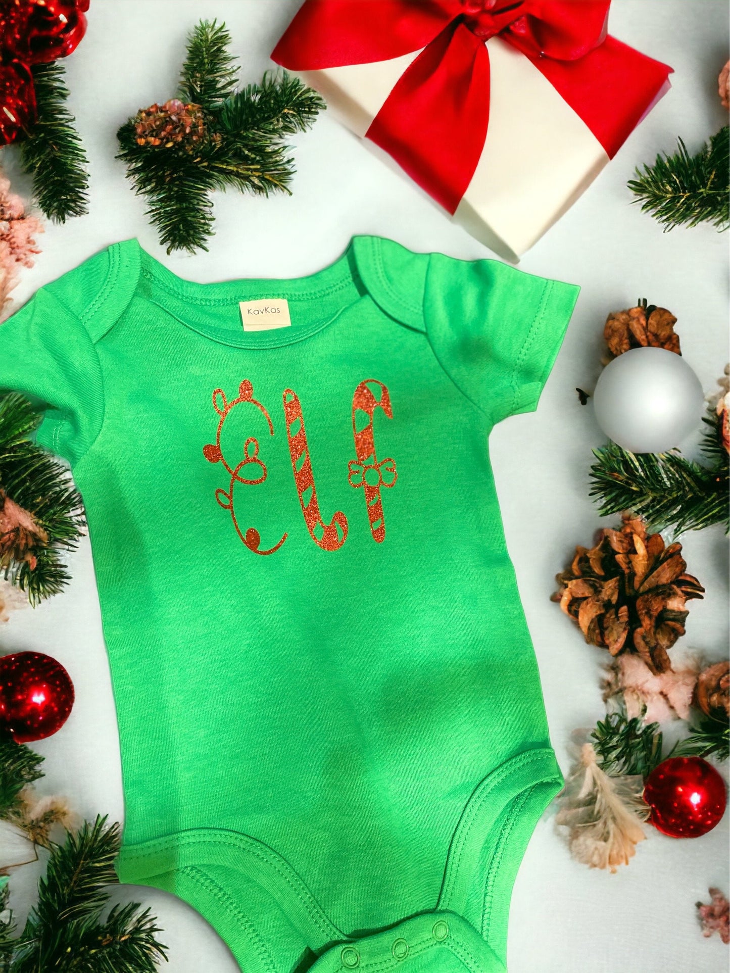 Baby Vest bodysuit / Elf baby bodysuit /baby Christmas / personalised