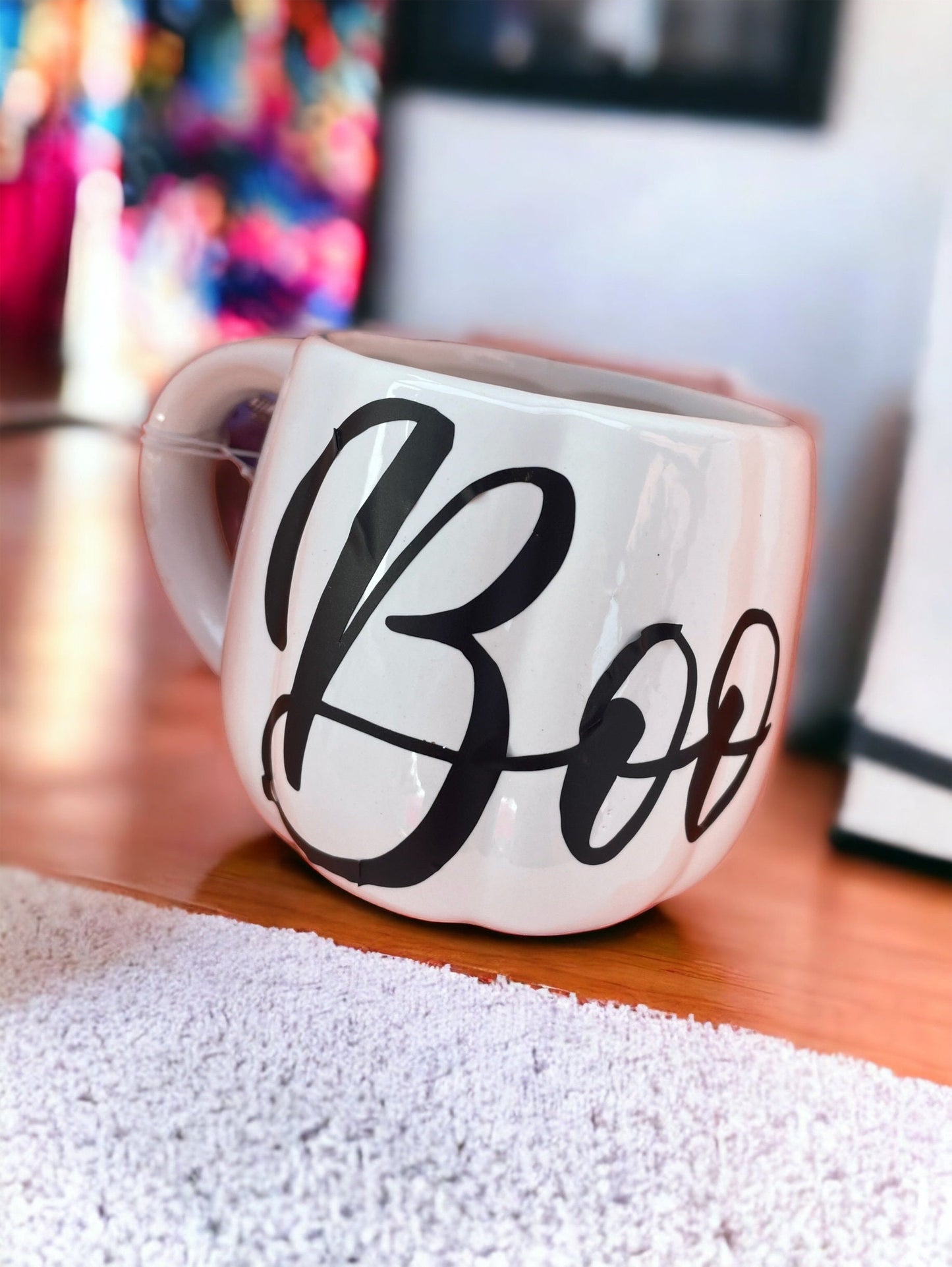 Pumpkin Mug Boo or Personalised/ceramic mug / autumn mug / gift