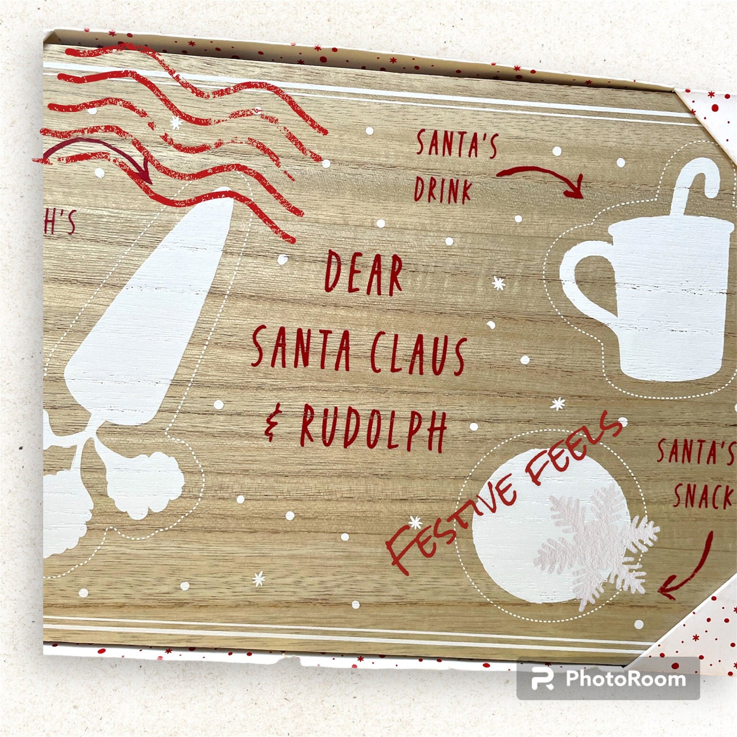 Santa personalised boards / Christmas Eve boards / Santa goodies board