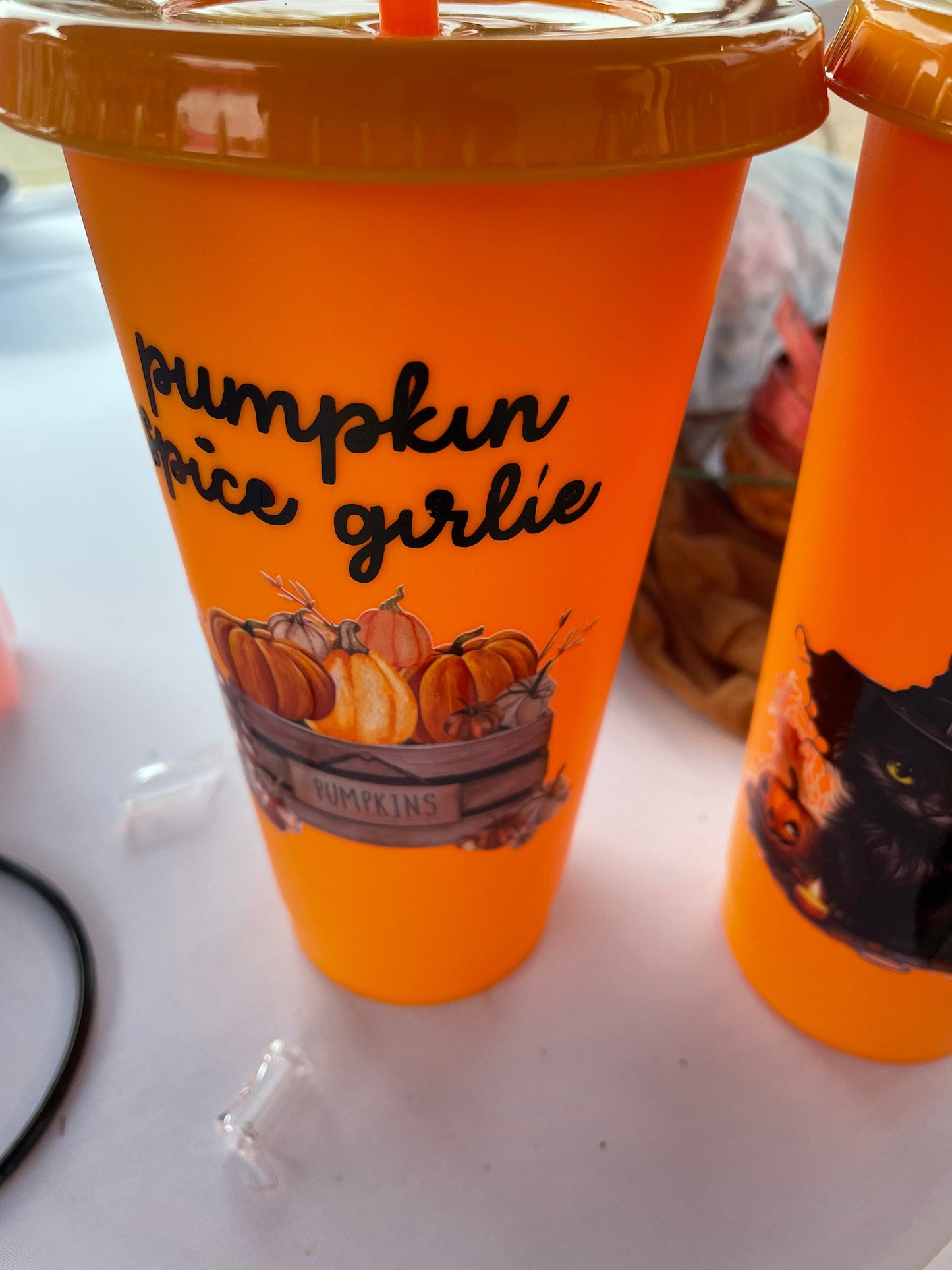 24oz Cup  / Pumpkin spice Girlie / Gonk / gift / cup / personalised