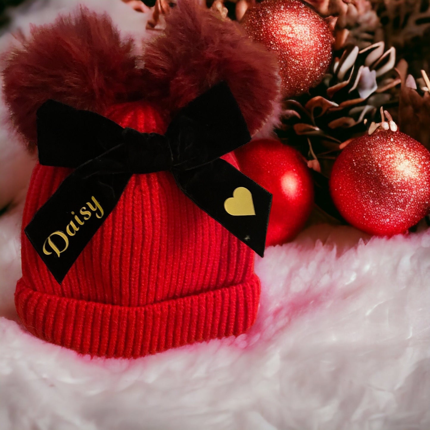 Kids Pom Pom Hats / personalised Hats /