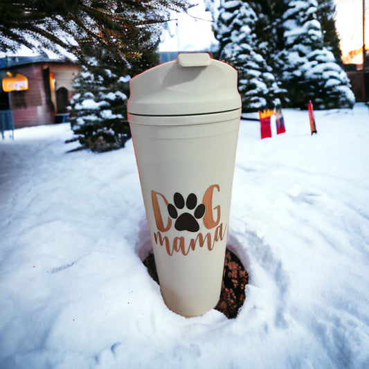 Insulated Dog mama hot drink cup / 24oz / gift cup