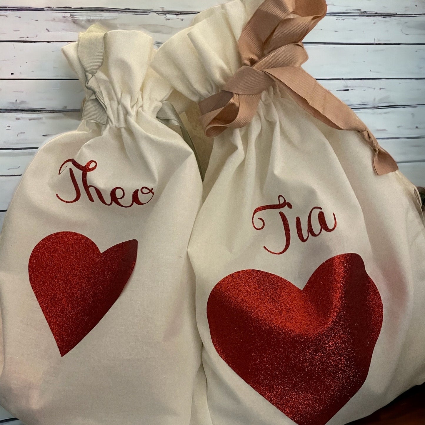 Cotton drawstring medium bags / bags for all / personalised drawstring bags / laundry bags / PJ bags